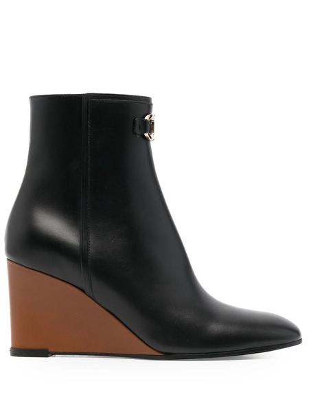  Ferragamo Wedge-heel Ankle Boots - Black 