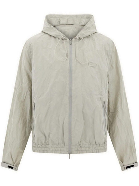  Ferragamo Zip-up Bomber Jacket - Grey 