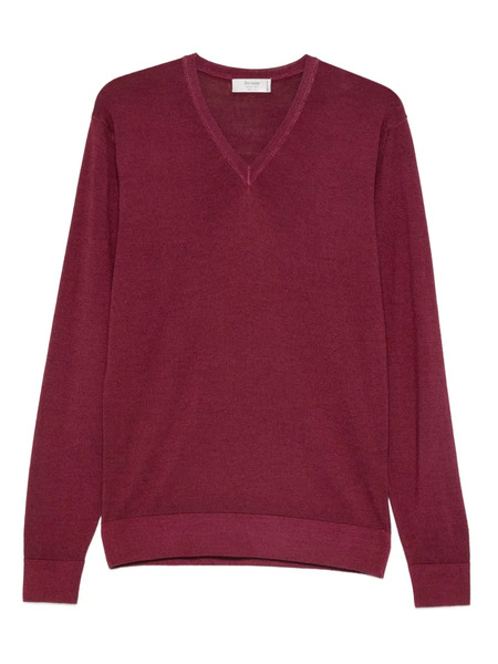  Ferrante V-neck Sweater - Red 