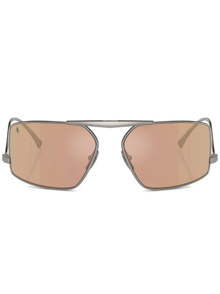  Ferrari Aviator-frame Sunglasses - Grey 