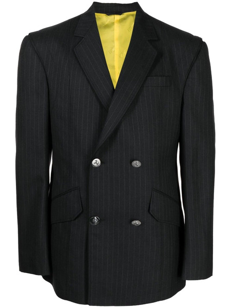  Ferrari Double-breasted Virgin-wool Blazer - Black 