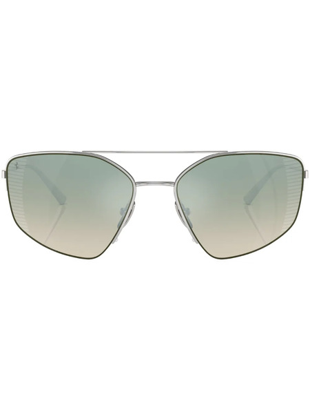 Ferrari Geometric-frame Glasses - Silver 