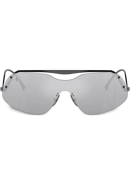  Ferrari Oversized Frame Sunglasses - Black 