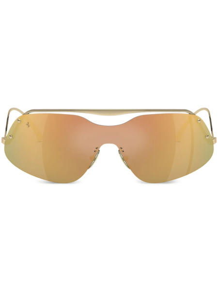  Ferrari Oversized Frame Sunglasses - Gold 