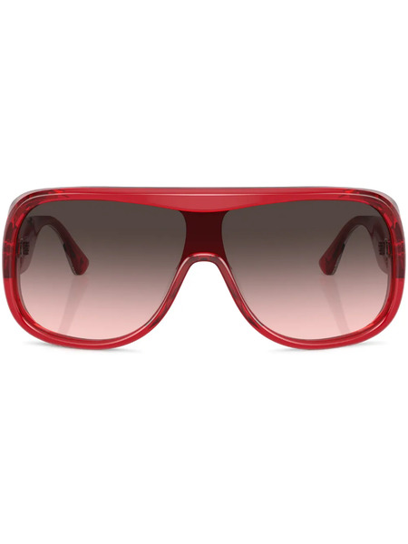  Ferrari Oversized Frame Sunglasses - Red 