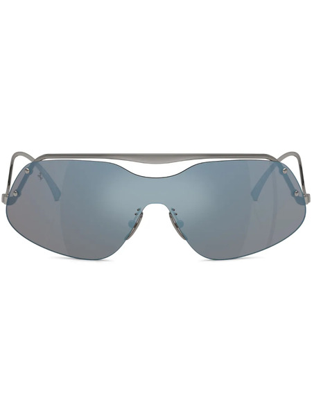  Ferrari Oversized Frame Sunglasses - Silver 
