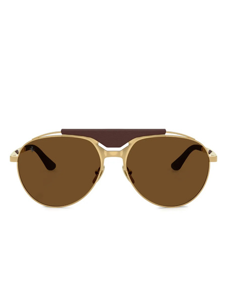  Ferrari Pilot-frame Sunglasses - Gold 