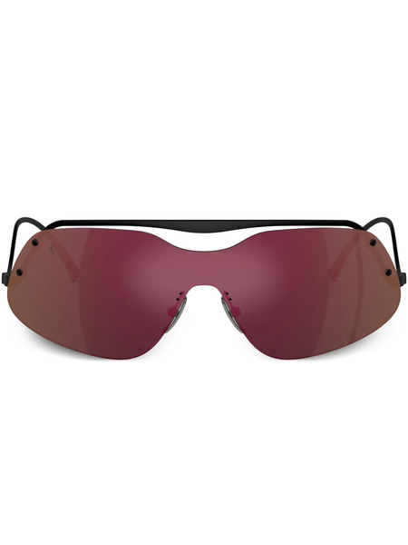  Ferrari Shield-frame Sunglasses - Black 