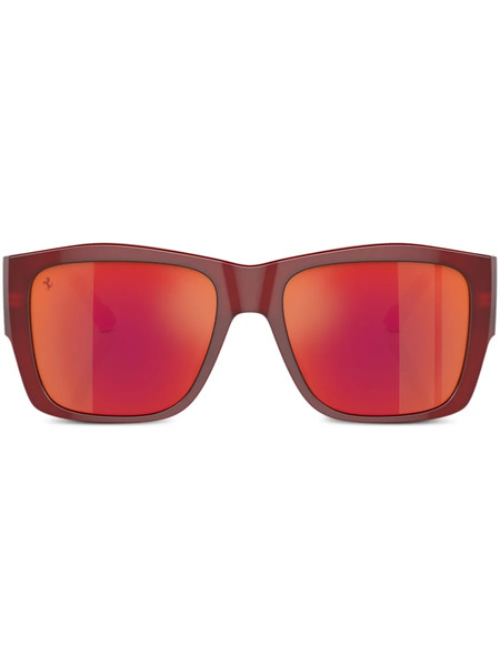  Ferrari Square-frame Sunglasses - Red 