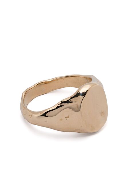  Fie Isolde 14k Yellow Gold Small Cogency Signet Ring 