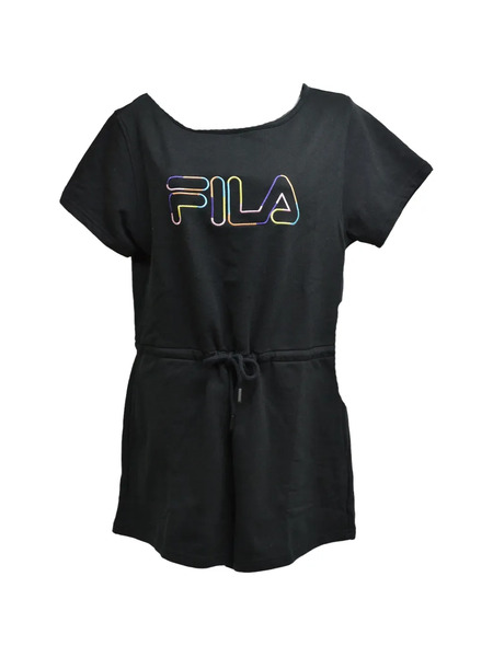  Fila Delaney Logo-detail Playsuit - Black 