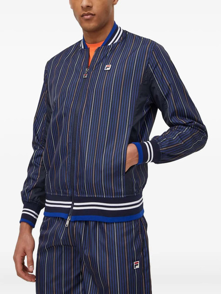  Fila Striped Logo Jacket - Blue 