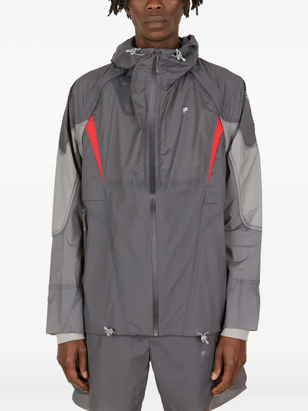  Fila X Slam Jam Panelled Hooded Jacket - Grey 
