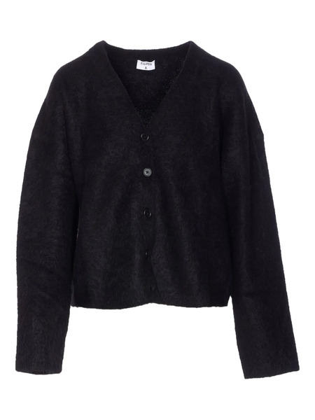  Filippa K Button V-neck Cardigan - Black 