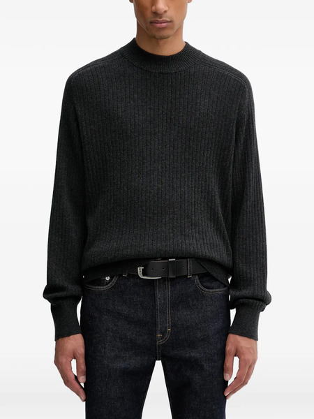  Filippa K Ribbed Mock-neck Sweater - Grey 