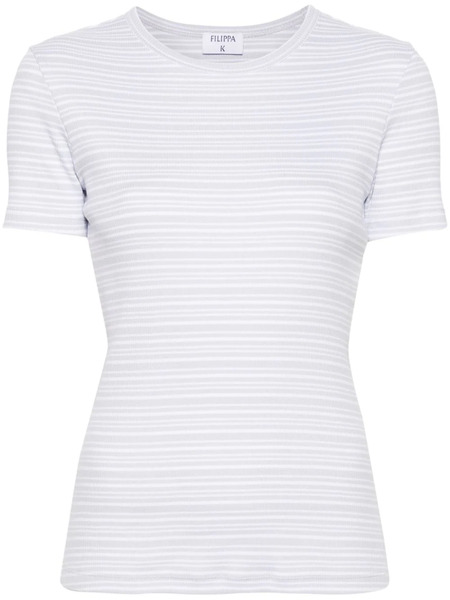  Filippa K Striped Ribbed T-shirt - Blue 