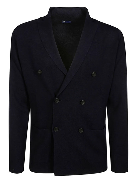  Filippo De Laurentiis Double-breasted Patch-pocket Jacket - Blue 