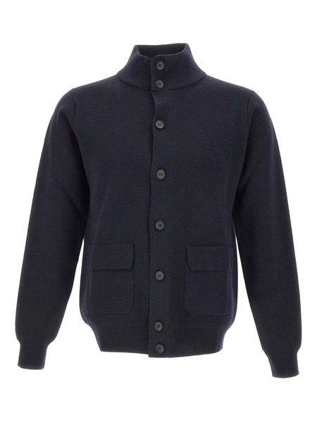  Filippo De Laurentiis Stand-up Collar Patch-pocket Jacket - Blue 