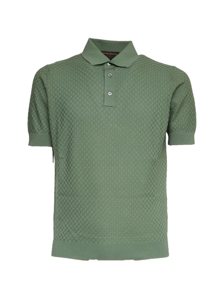  Filippo De Laurentiis Three Button Short-sleeve Polo - Green 