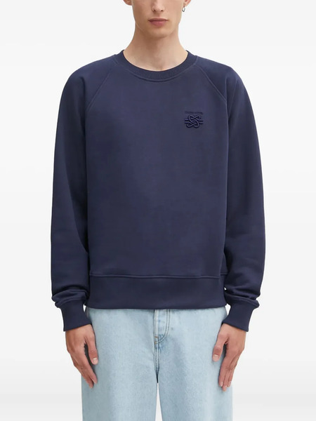  Filling Pieces Embroidered Crewneck Sweatshirt - Blue 