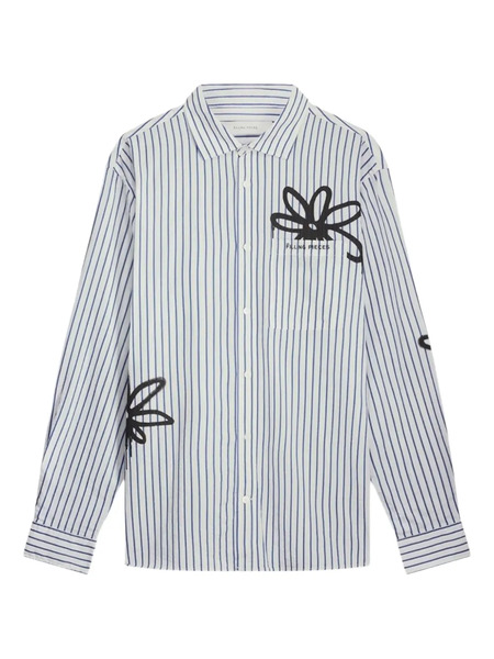  Filling Pieces Striped Floral Shirt - White 