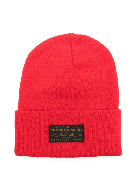  Filson Logo-patch Beanie - Red 