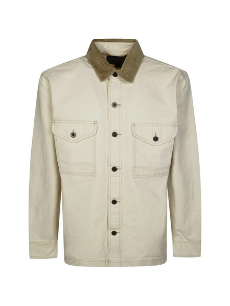  Filson Rustic Corduroy Collar Pocket Shirt Jacket - Neutrals 