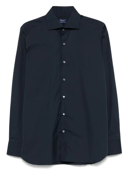  Finamore 1925 Napoli Long Sleeve Shirt - Blue 