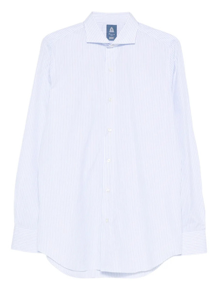  Finamore 1925 Napoli Striped-pattern Shirt - Blue 