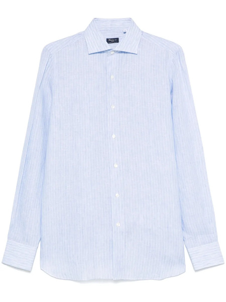  Finamore 1925 Napoli Striped Shirt - Blue 