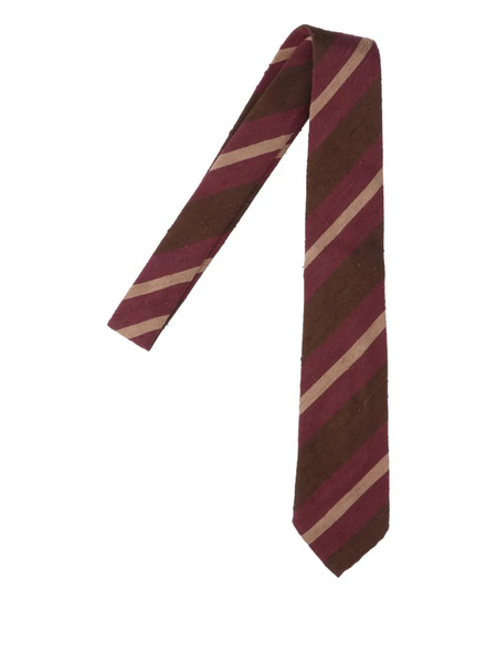  Finamore 1925 Napoli Striped Tie - Red 