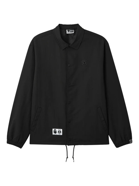  Fingercroxx Buttoned Logo-patch Jacket - Black 