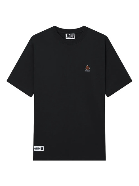  Fingercroxx Embroidered-logo T-shirt - Black 