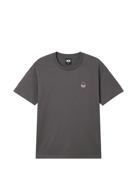  Fingercroxx Logo-embroidered T-shirt - Grey 