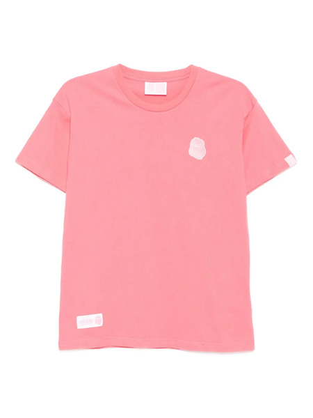  Fingercroxx Logo-embroidered T-shirt - Pink 