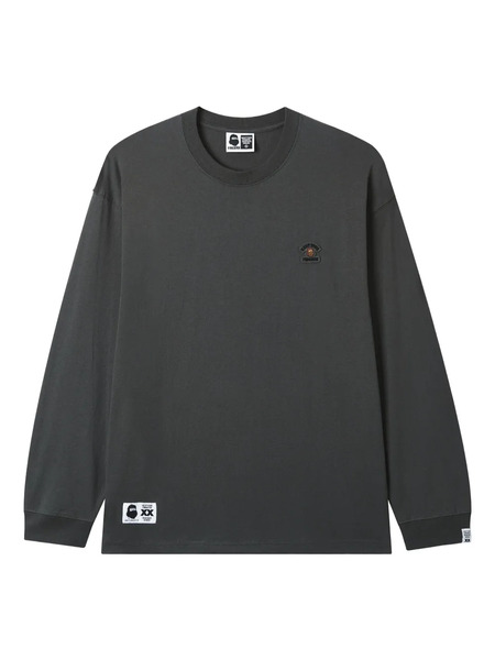 Fingercroxx Logo-patch Long-sleeved Sweatshirt - Grey 