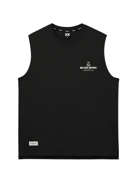  Fingercroxx Military Support Sleeveless Top - Black 