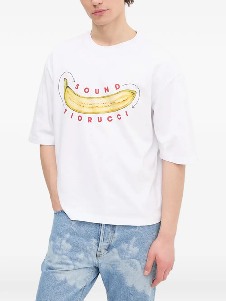  Fiorucci Banana-print T-shirt - White 