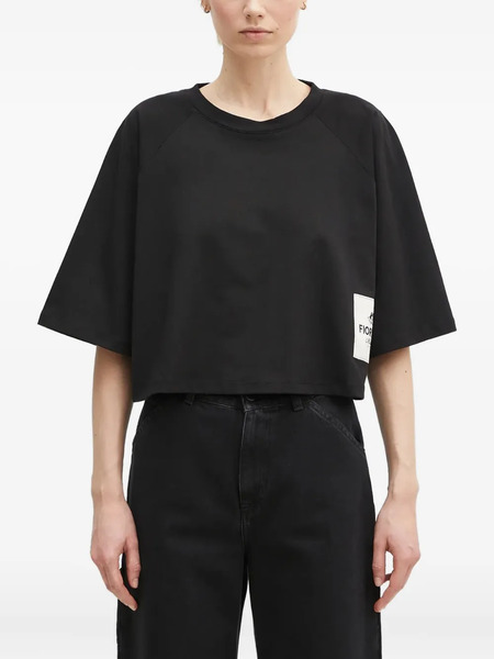  Fiorucci Cropped T-shirt - Black 