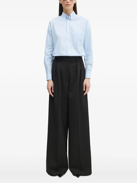  Fiorucci Embroidered-pocket Shirt - Blue 
