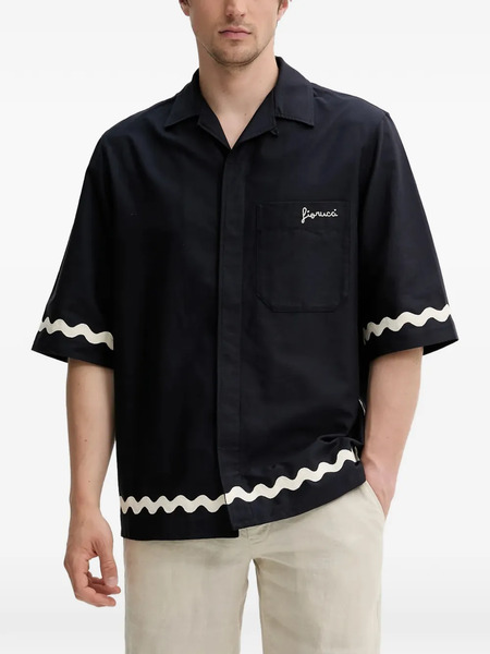  Fiorucci Embroidered Shirt - Blue 