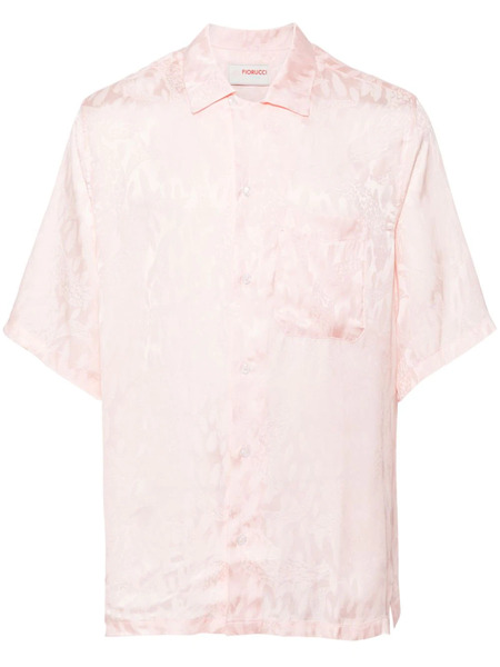  Fiorucci Jacquard Short-sleeve Shirt - Pink 
