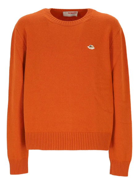  Fiorucci Logo-appliqué Sweater - Orange 