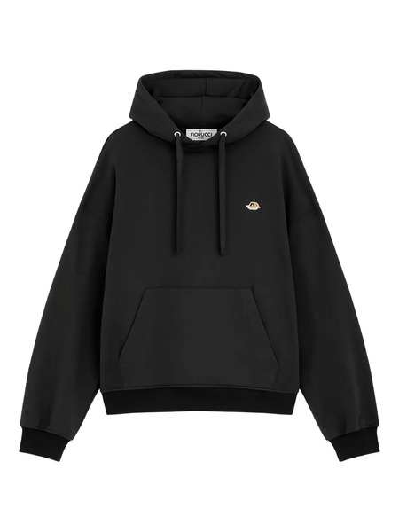  Fiorucci Logo-embroidered Hoodie - Black 