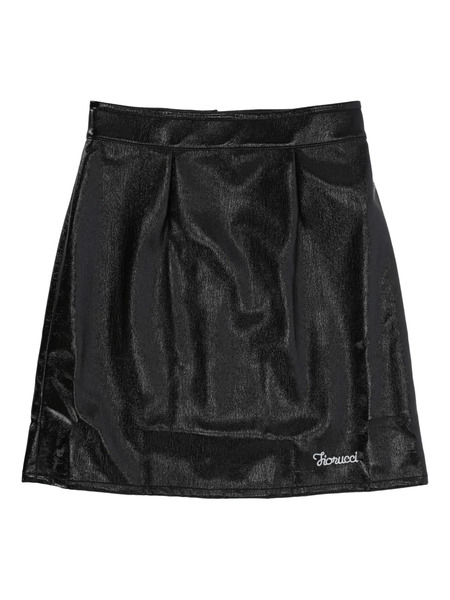  Fiorucci Logo-embroidered Mini Skirt - Black 