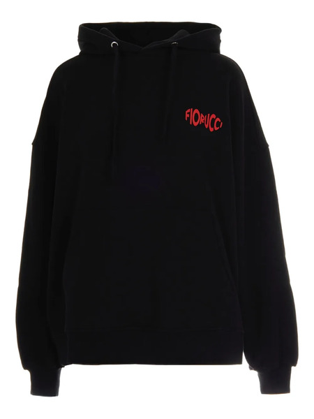  Fiorucci Logo Hoodie - Black 
