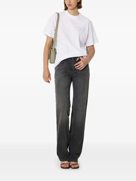  Fiorucci Logo-patch Straight Jeans - Black 