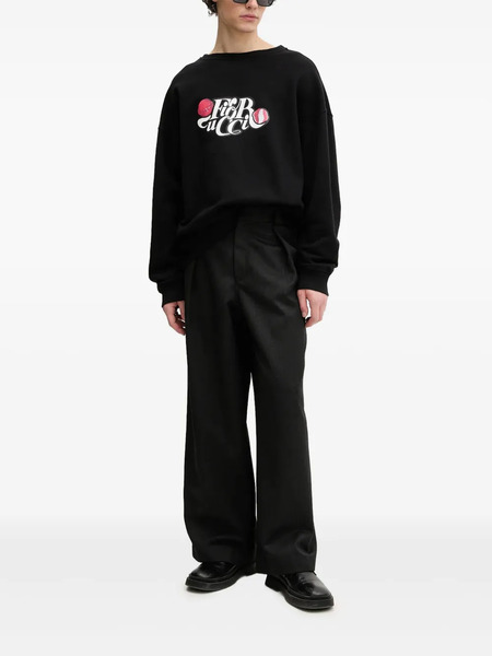  Fiorucci Logo-print Sweatshirt - Black 