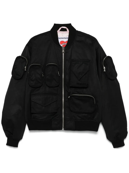  Fiorucci Multiple-pockets Bomber Jacket - Black 