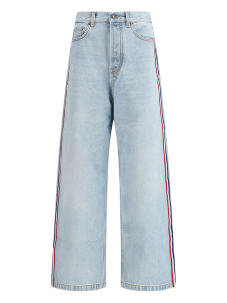  Fiorucci Stripe Baggy Jeans - Blue 
